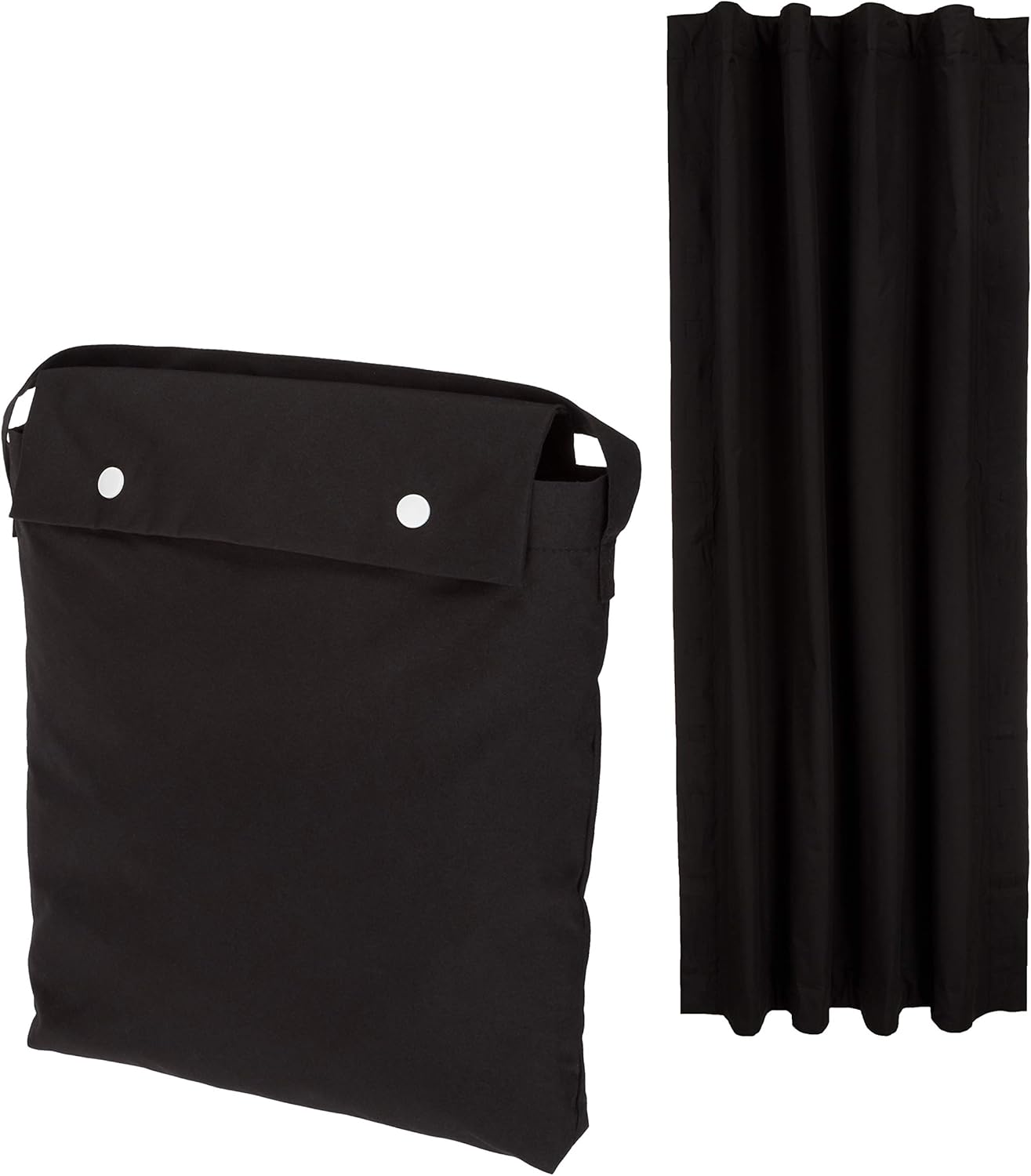 Store Occultant Sans Perçage, Protection Solaire Portable Avec Ventouses, Rideau De Fenêtre Chambre Et Voyage, 130 X 200 Cm, 1 Stück, Schwarz