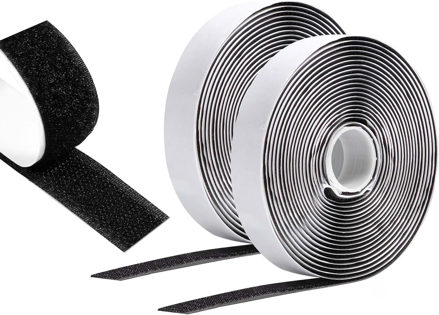Autocollant Double Face 5 Mx 20 Mm, Hook Loop Rubans Ruban Adhésif Puissant À Crochets Et Boucles Pour La Couture (noir)