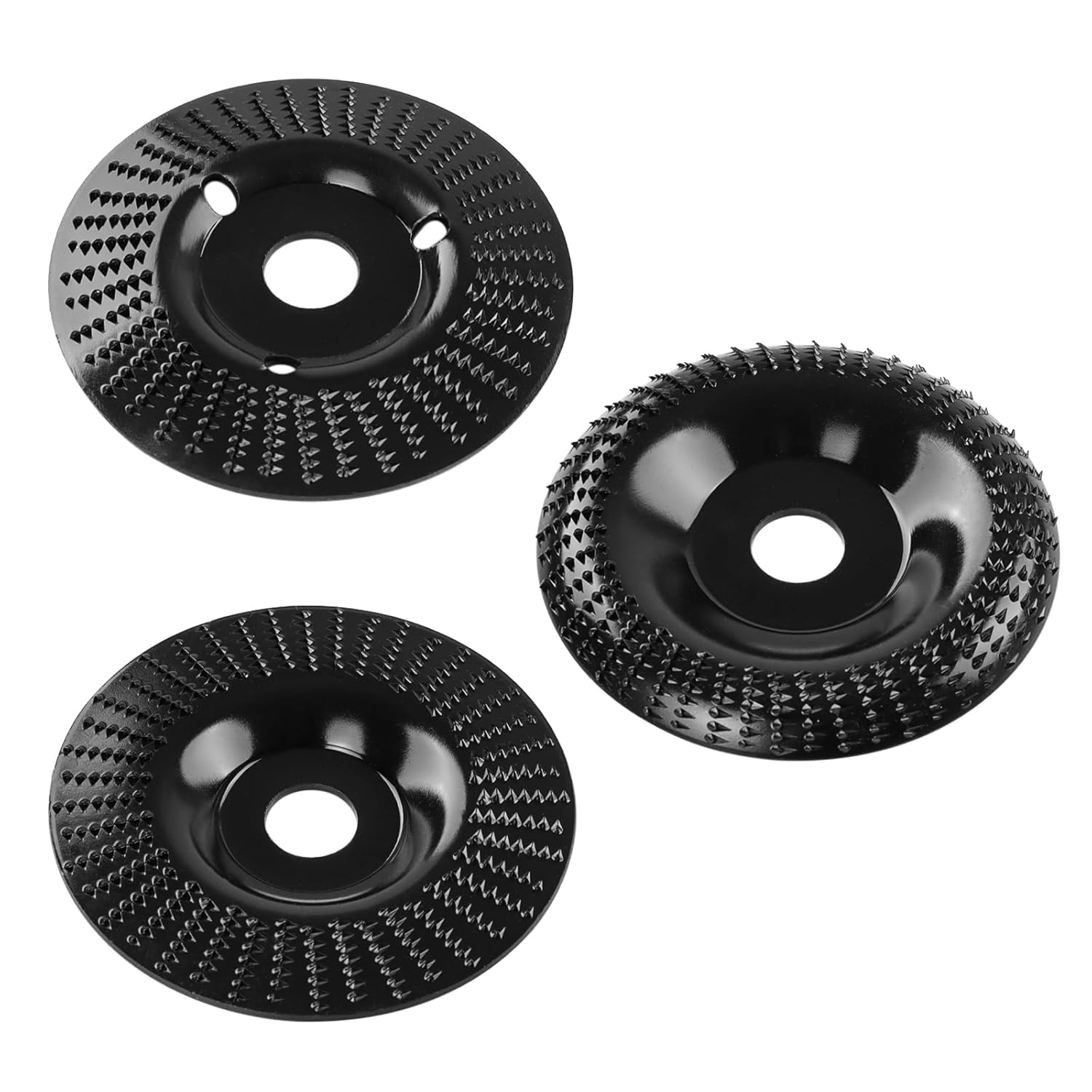 (3 Stücke Disque Bois Meuleuse 125mm, Disque Abrasif En Bois, Ensemble De Disques Pour Façonner, Meuler, Couper Et Sculpture Sur Bois