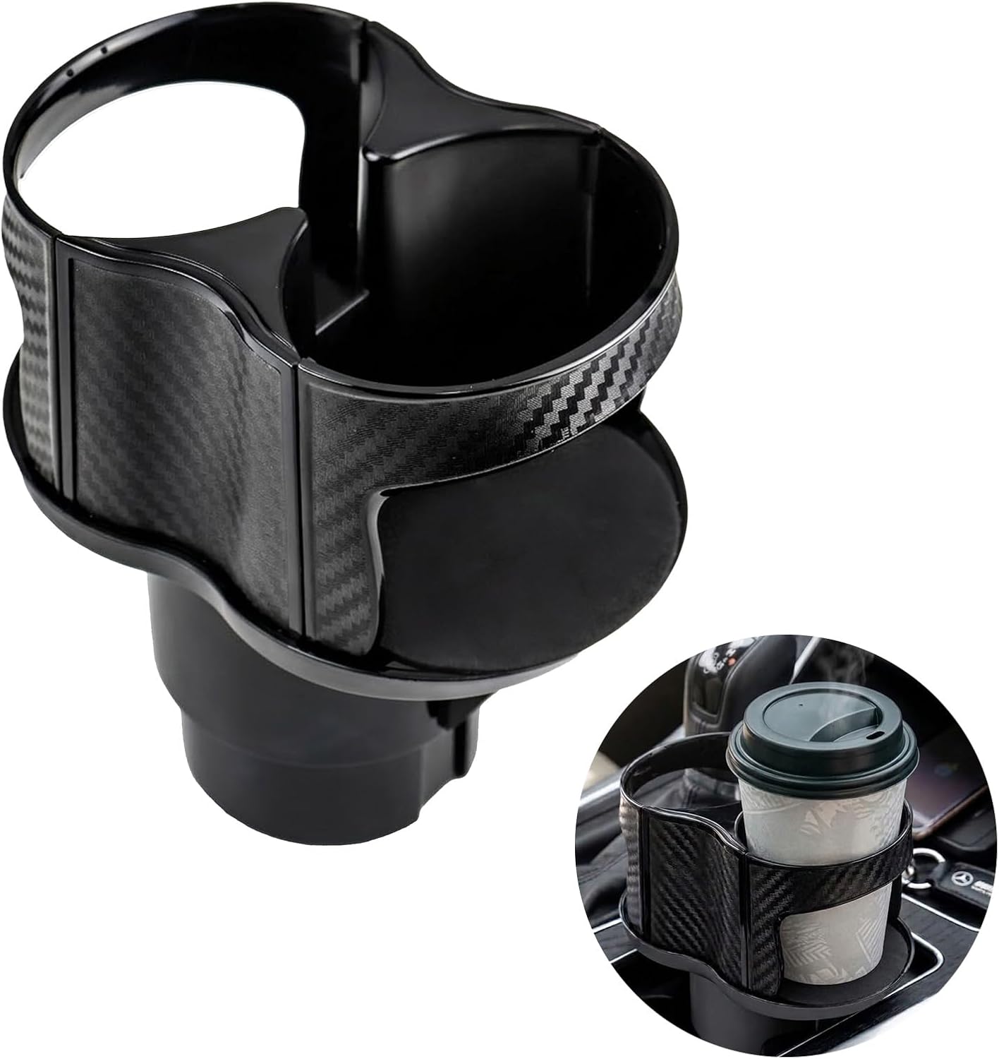 Porte-gobelet De Voiture 2 In 1 Für Porte-gobelet De Car, Double Porte-gobelet Universel Avec Support Réglable, Ouverture Élastique Ouverte
