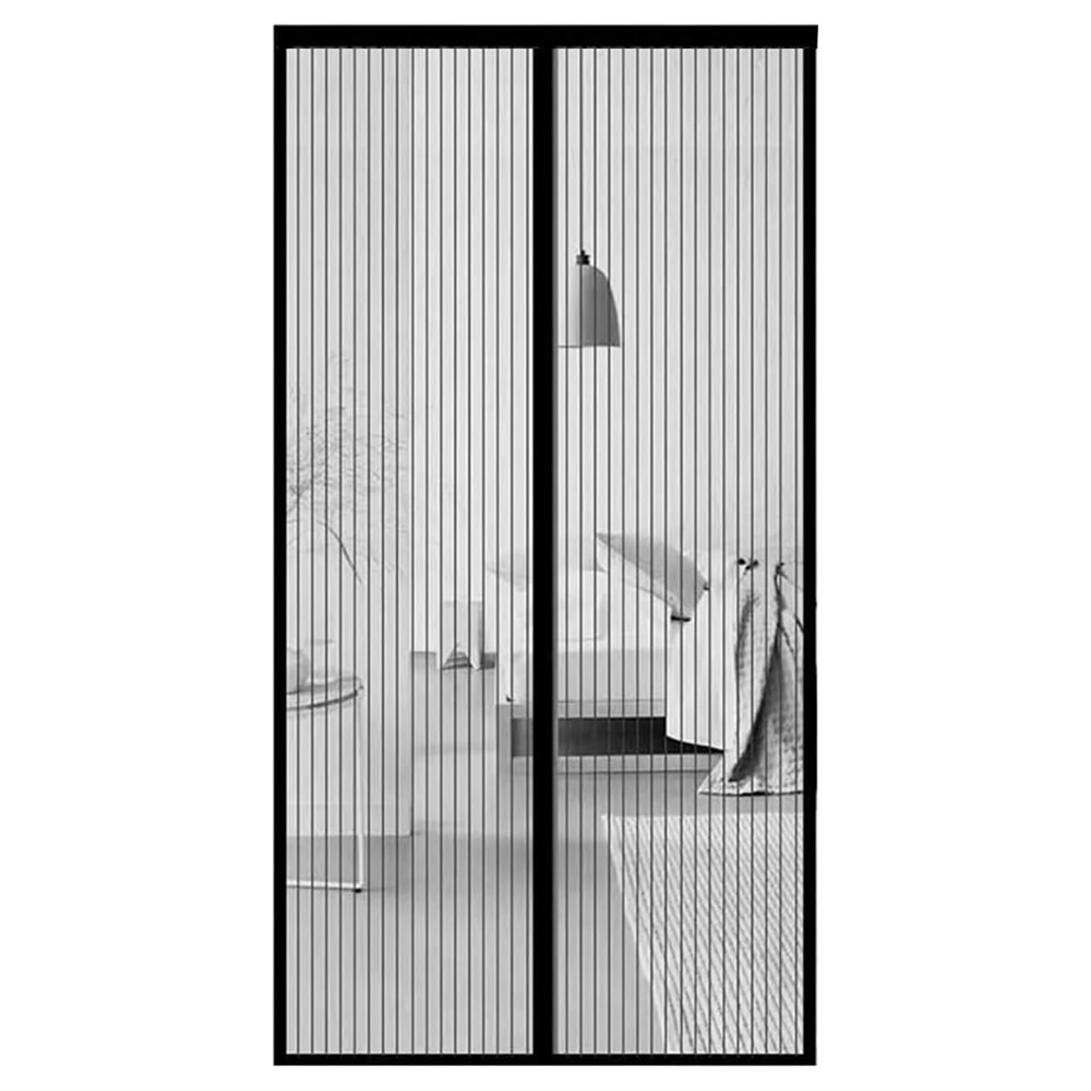 (240x200cm) Moustiquaire Porte Fenetre, Fermeure Automatique Respirantes Anti-moustiques, Rideau Moustiquaire Baie Vitrée Pour Coulissante Entree