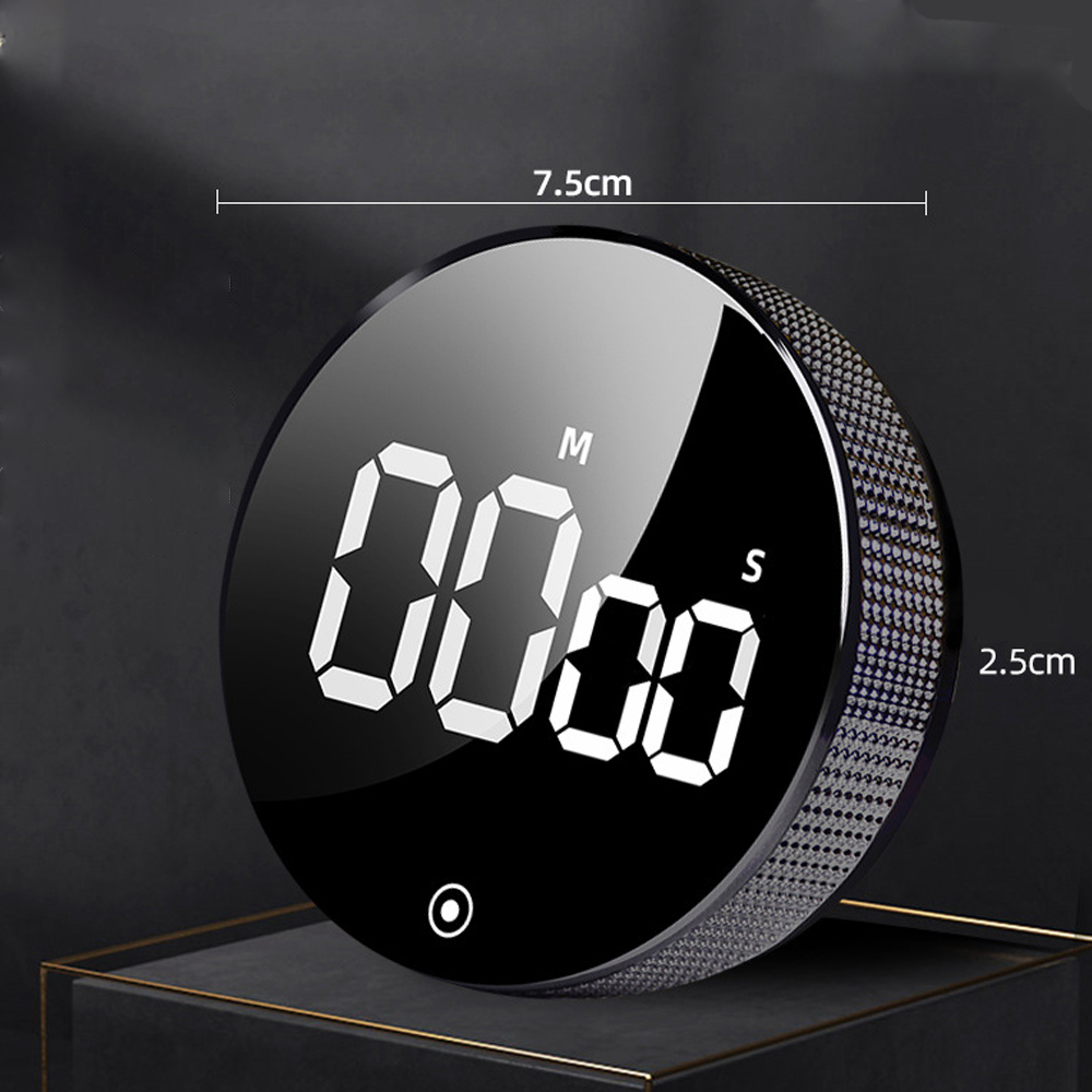 Minutennumerologie Von Cuisine Magnétique, Wiederaufladbar, Mit Großer Led, 3 Lautstärkestufen, Ideal Für La Cuisine, Le Fitness Und Le Bureau (noir).