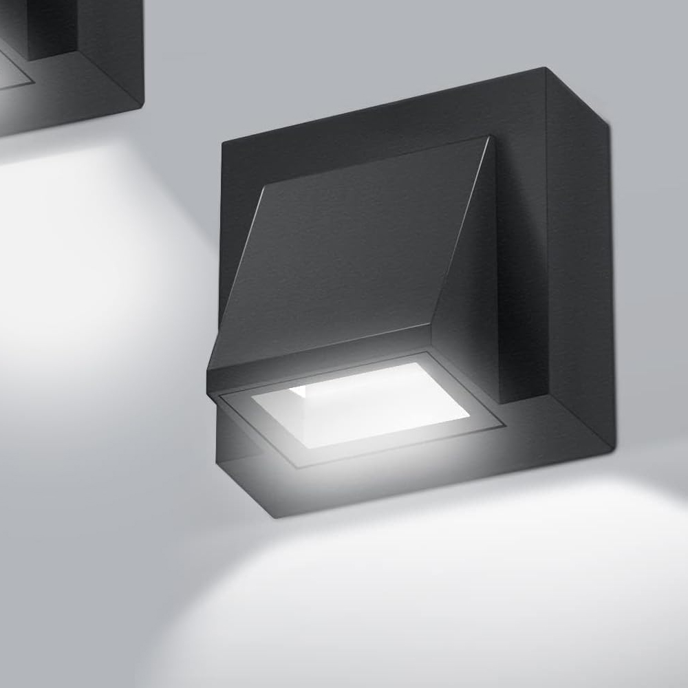 (6 W Wandleuchte, Led-wandleuchte, 6000 K, Ip65, Wasserundurchlässige Lampe, Wandleuchte Aus Aluminium Für Außen- Und Innenbeleuchtung, Garten