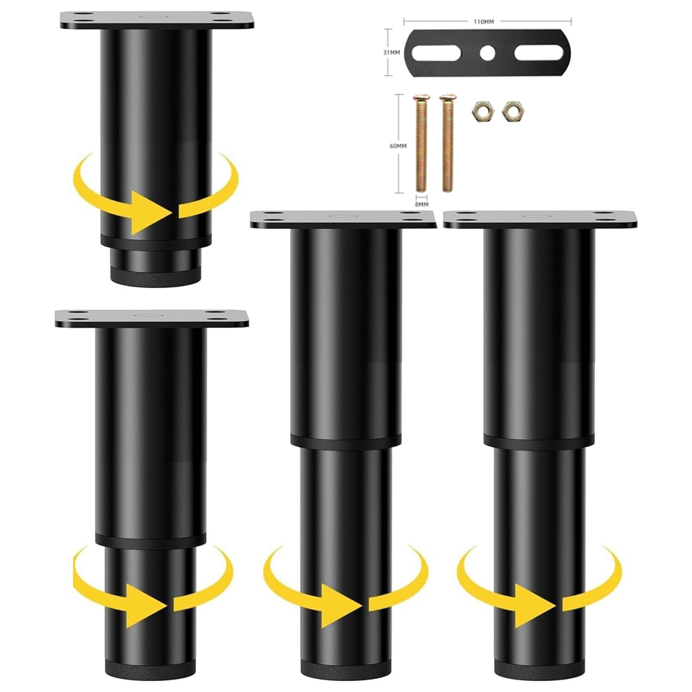 Pied Regulierbar Für Meuble. 4 Stück, 12–21 Cm Verstellbar.