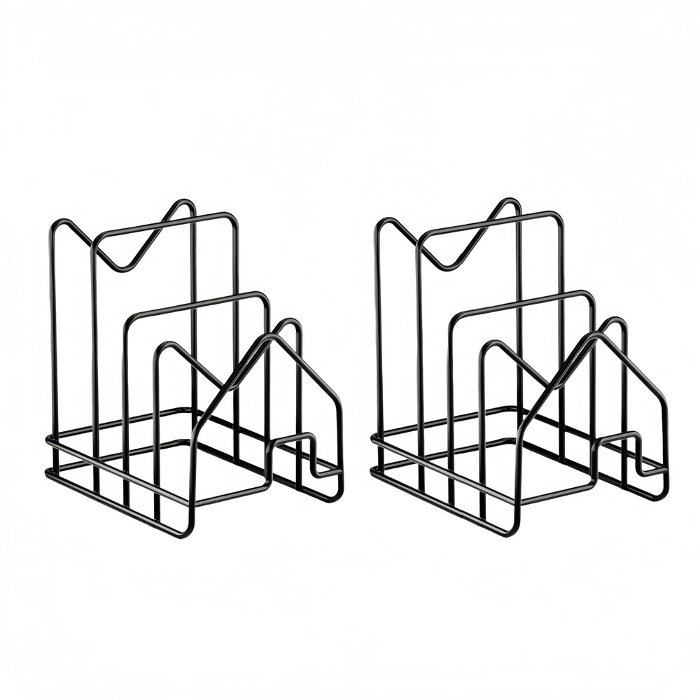 (2x Halterung Für Découper-planche Mit 4 Fächern Auflaufform Für Auflaufform, Kochtopf, Küchenorganisator