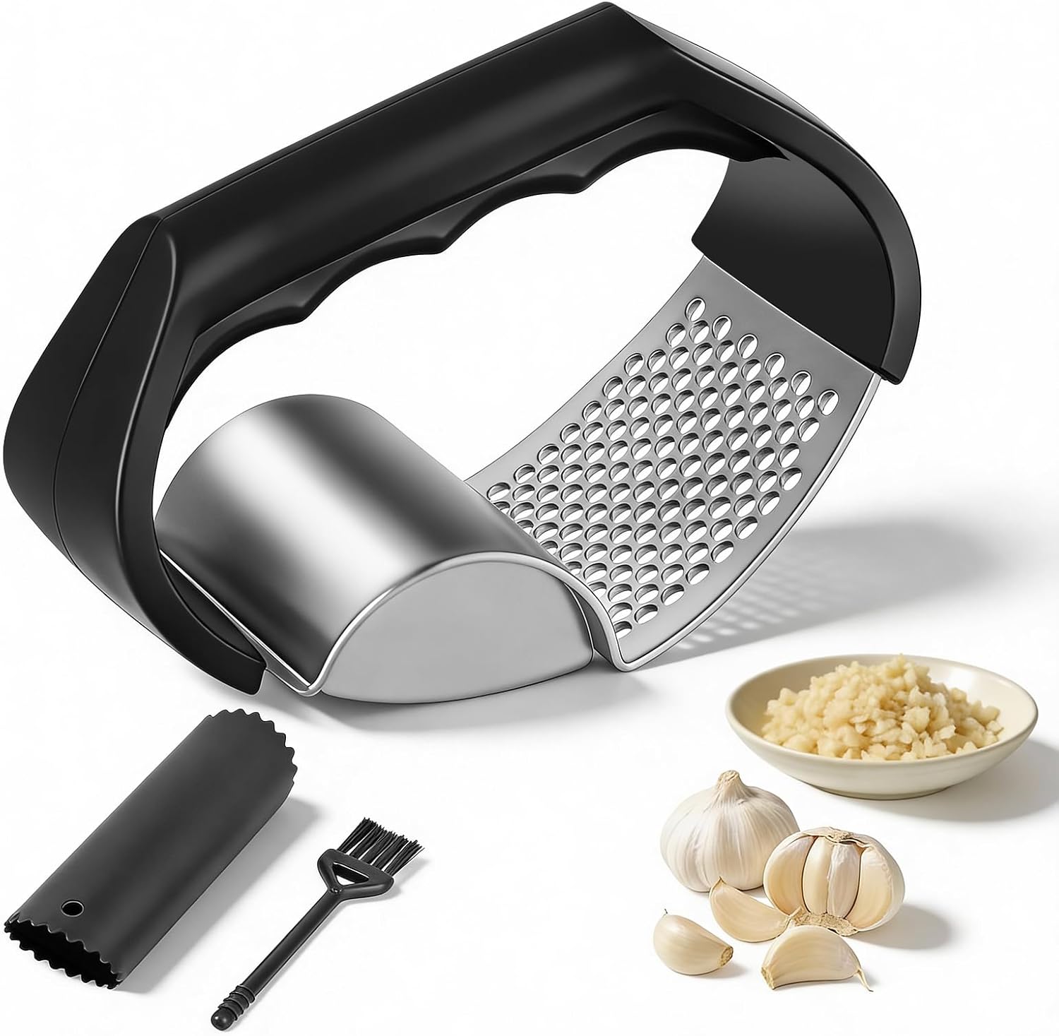 Presse Ail Inox Professionnelle,2 Und 1 Hachoir Manuel Hachoir Àil Broyeur De Gingembre Press-ail À Bascule Pour All Gingembre Purée