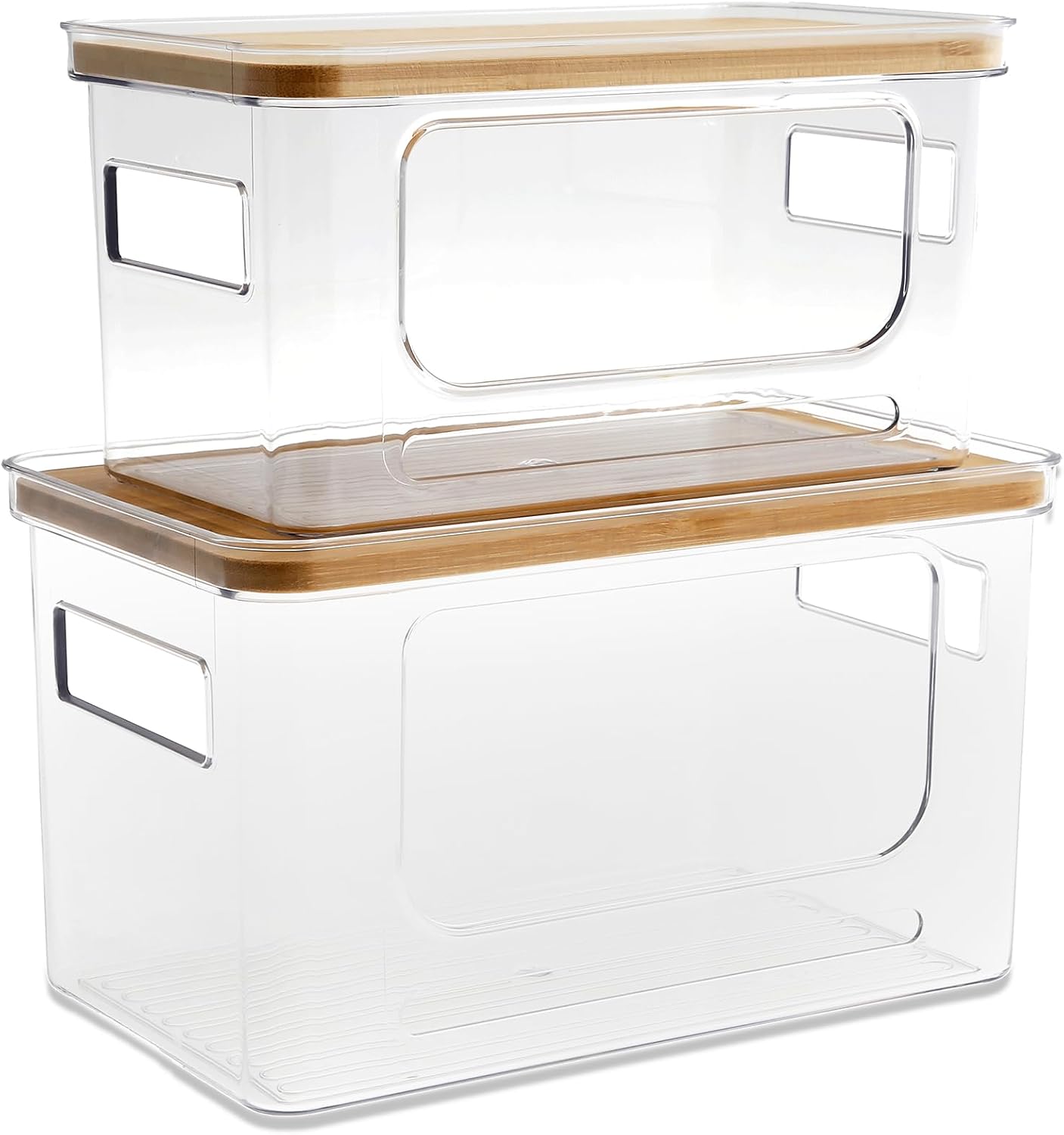 Viele 2 Händler Von Sacs Poubelle Transparents Mit Couvercle Und Würzigen Produkten Deux Côtés - Empilables - Pour Cuisine, Buanderie, Salle De Bain