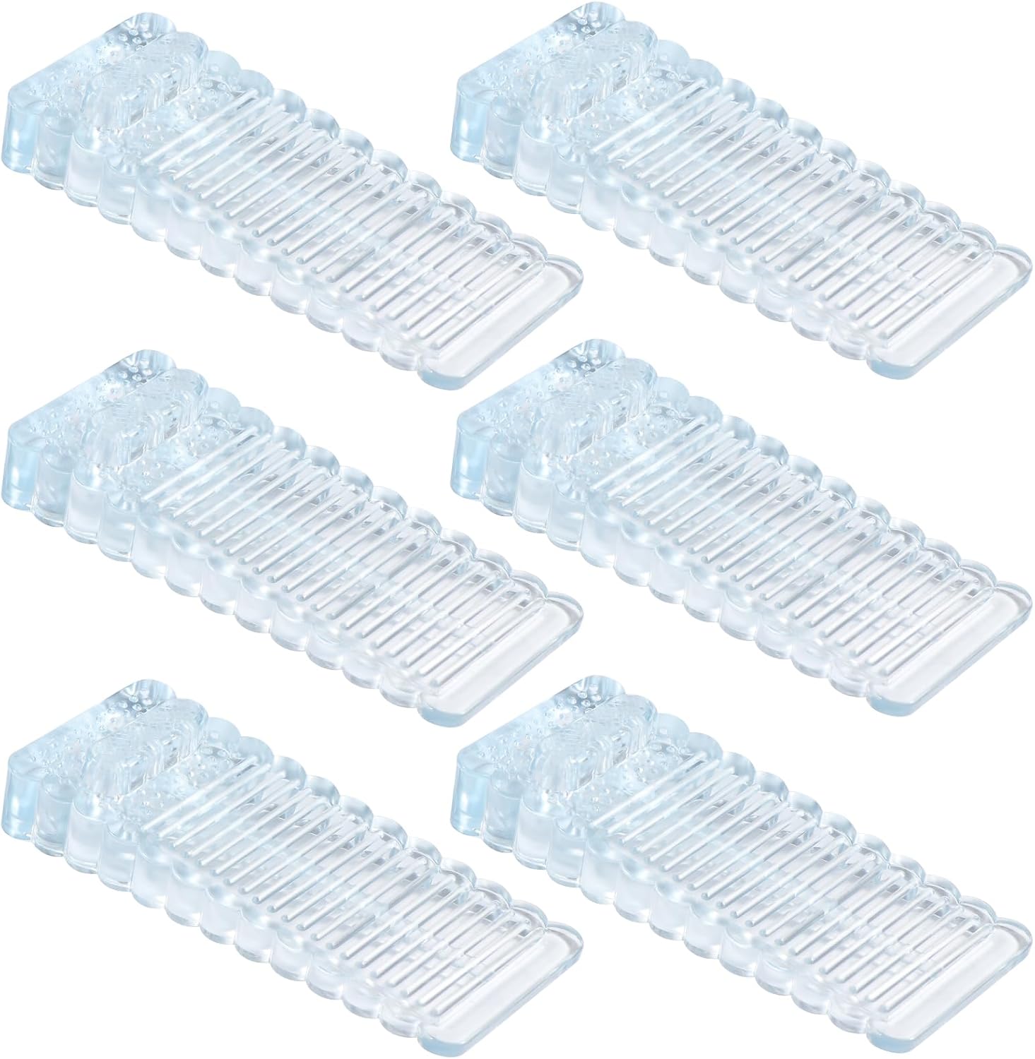 Ankunft Von Portes 6 Pièces, Cale Porte Sol Réglable In Hauteur Und Empilable, Bloque Porte Transparent Pour Portes Et Sols