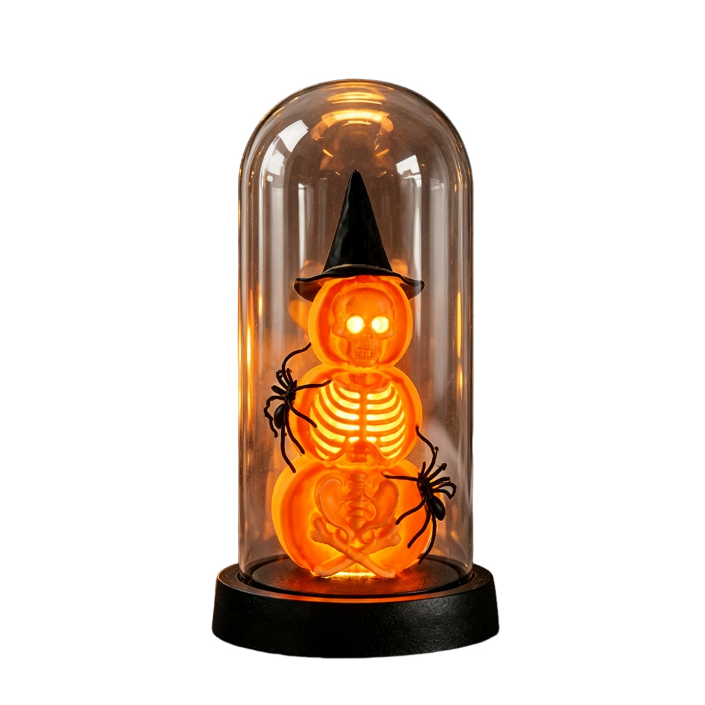 Générique Lampen Halloween Crane Lumineux Artisanat Dekoration Tisch Lumineuse Halloween Pour La Chambre D'Enfant Fête D'Horreur