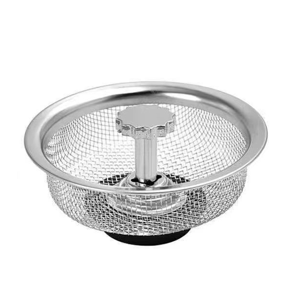 Filtre D'Évier De Cuisine Mit Poignée Und Bouchon De Change Für Évier De Cuisine 8,3 Cm In Acier Inoxydable (argenté)