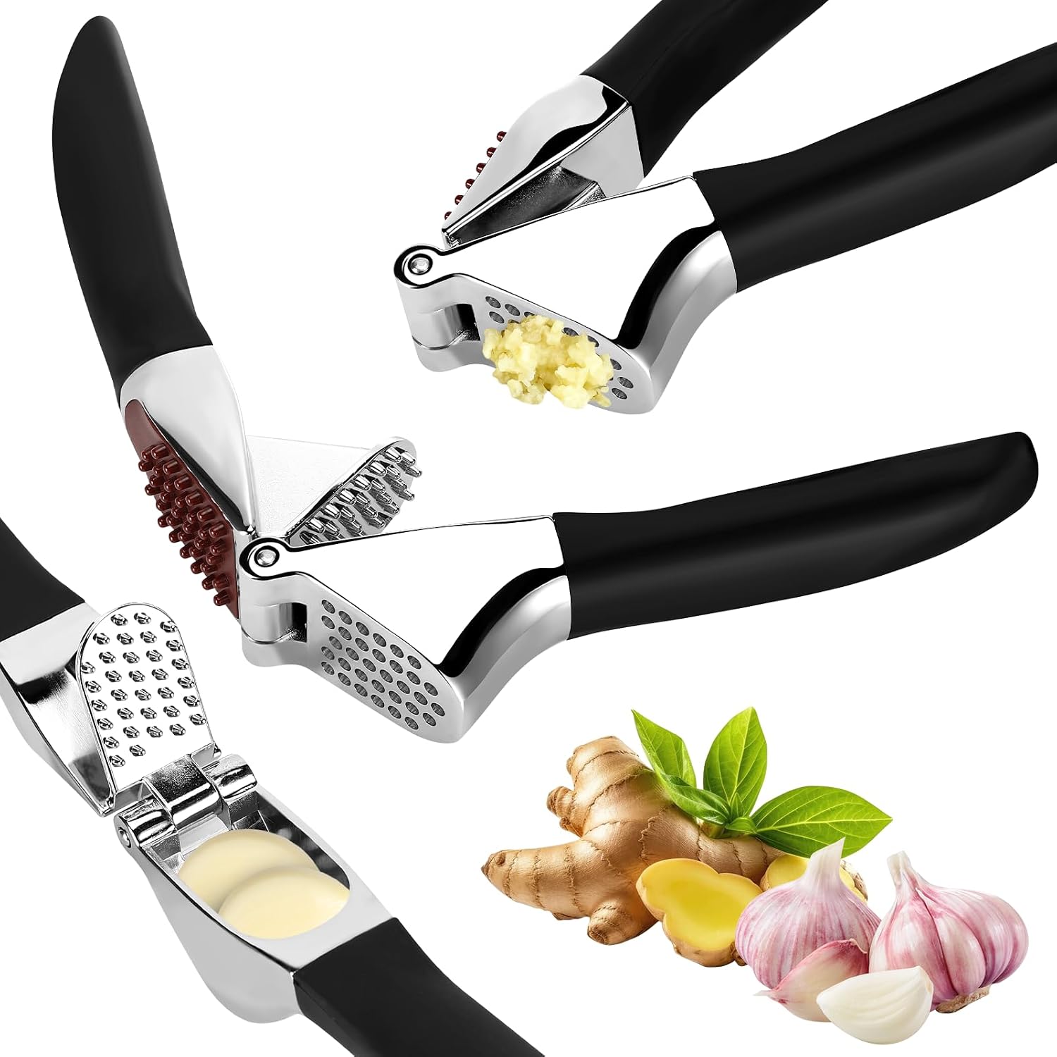 Presse-ail Inoxydable Cuisine Professionnelle,hachoir À Gingembre Knoblauchpresse, Einfach Zu Pressen Und Zu Verwenden, Anti-rouille, Einfach Zu Reinigen