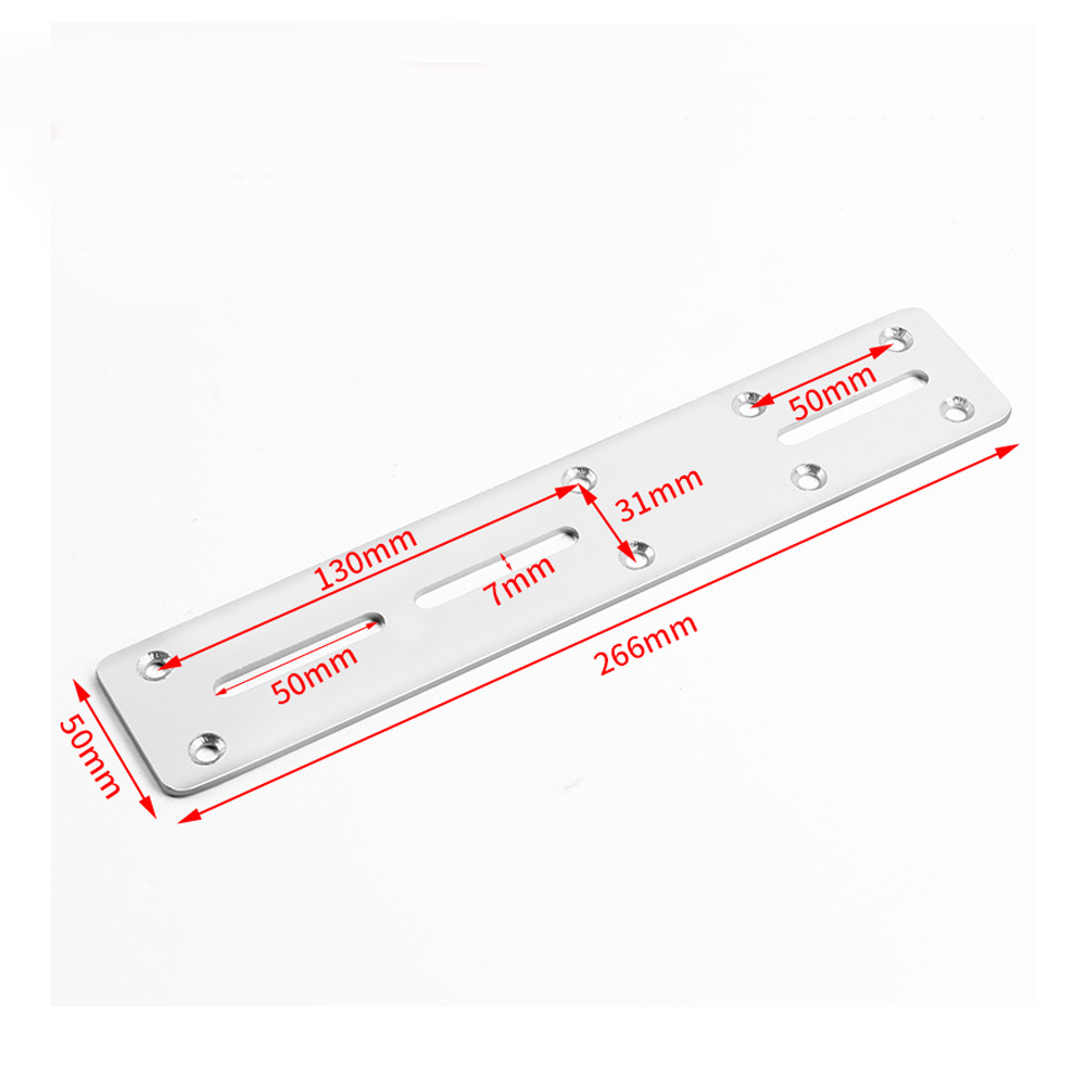 Lot Von 2 Plaketten Im Acier – 266 X 50 Mm – Plakette Aus Massivem Stahl Mit Sichtbarer Oberfläche, Plakette Aus Montage Renforcée In Métal Avec Vis