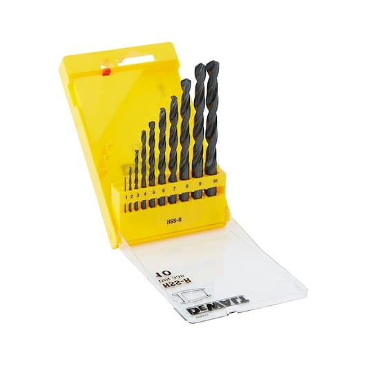 Dewalt - dt5911-qz Serie 338 hss-r din Jobber Set de Metallbohrer (10 Stk.)