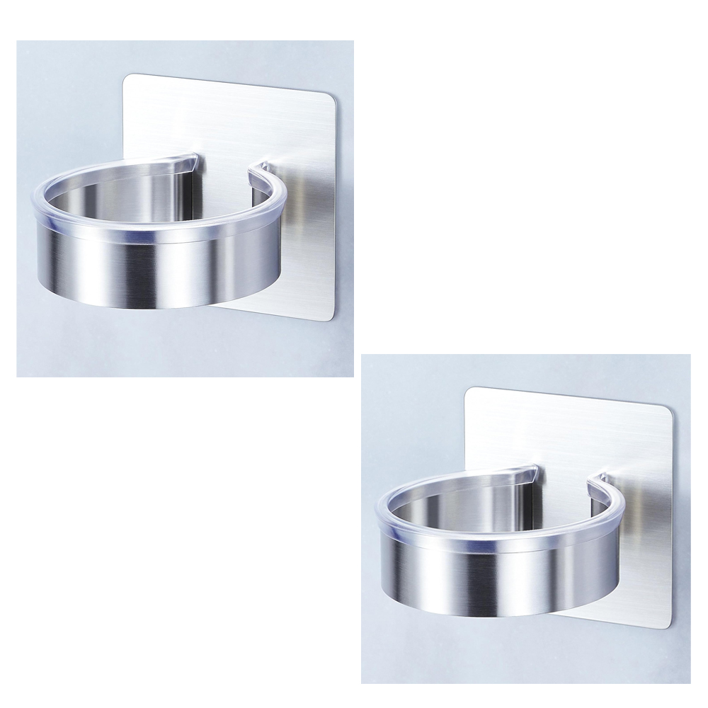 Porte Seche Cheveux Mural, Support Seche Cheveux, Porte Seche Cheveux Sans Percage, Acier Inoxydable Accroche Seche Cheveux Pour Salle De Bain, Hotel