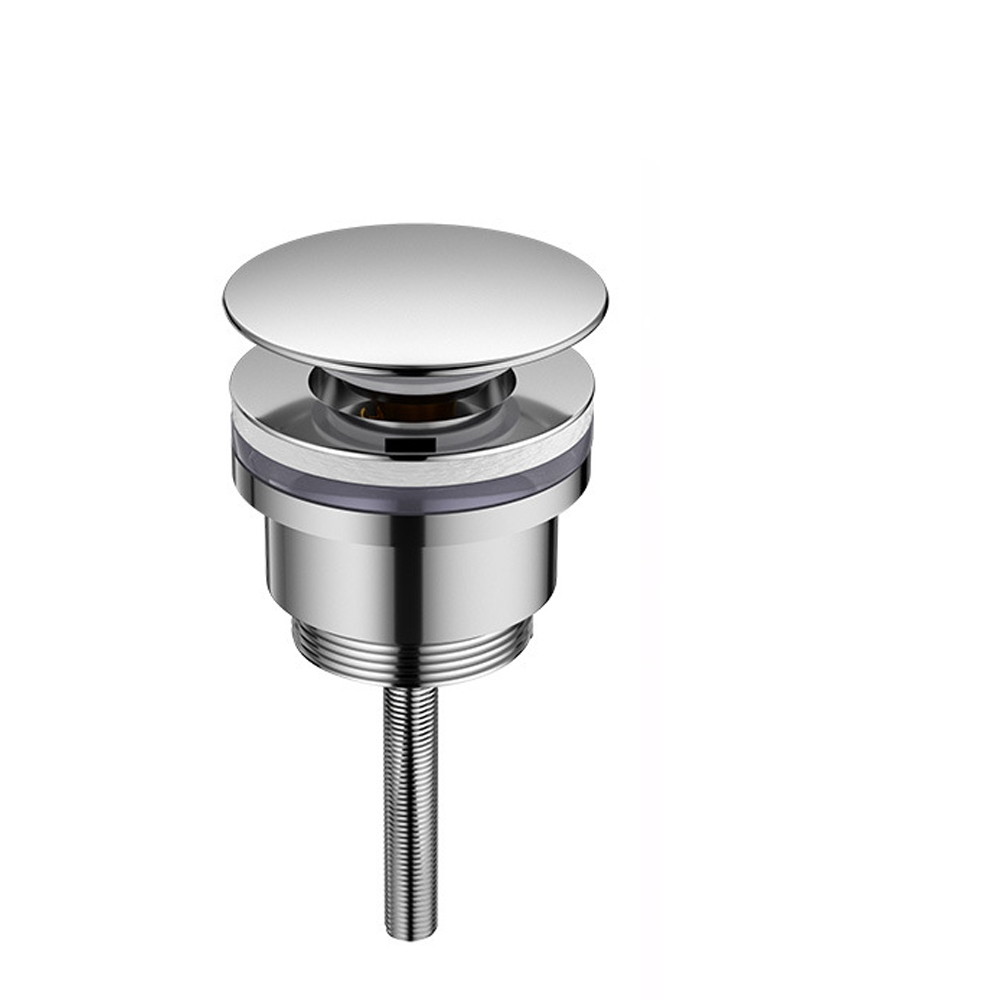 Verbunden Mit Lavabo-klick, In Mentalem Argenté Gehalten Mit Oder Ohne Trop-plein, Bouchon De Vidage Pour Salle De Bain