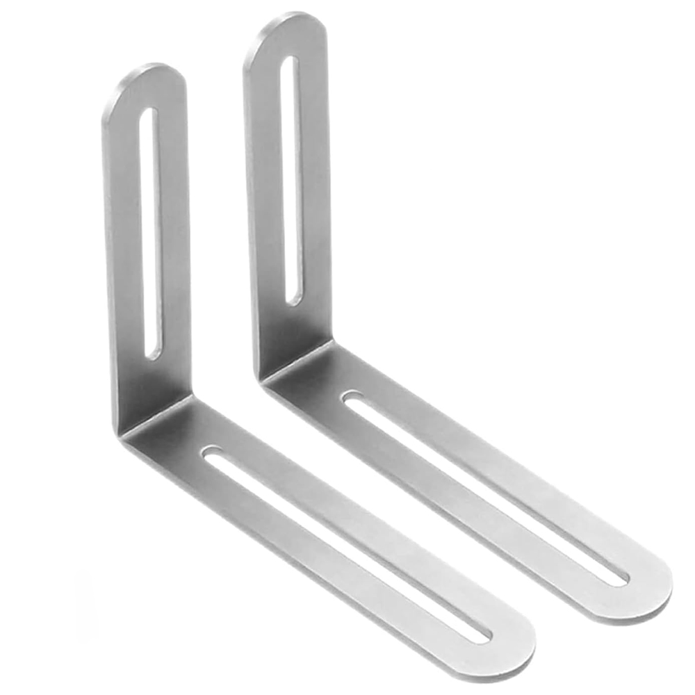 (2 Stück Support D'Angle Droit, Droit En Forme De L Supports D'Angle De Connecteur Connecteurs D'Angle En Acier Inoxydable Pour Table Chaise