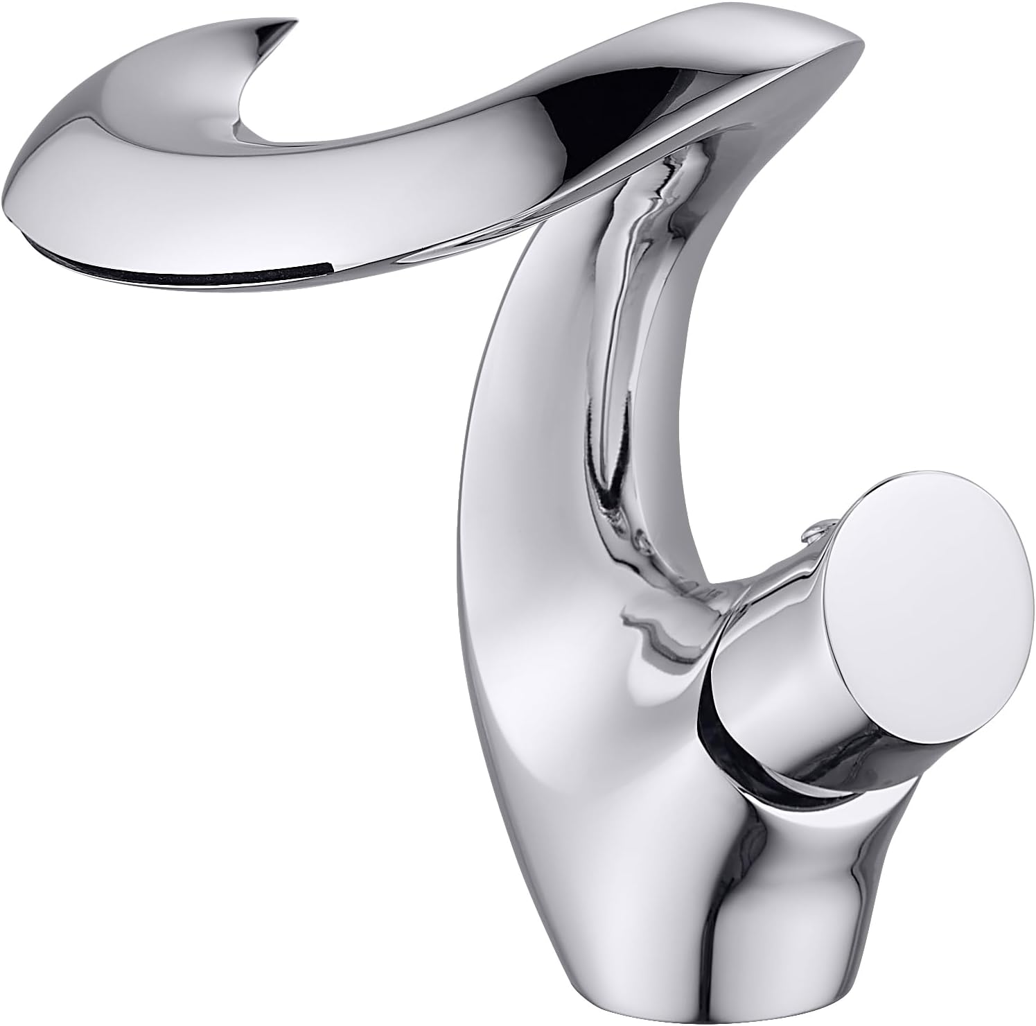Robinet Salle De Bain Cascade Chrome Mitigeur Lavabo Robinetterie Lavabo Robinetterie Argent Moderne Robinet Salle De Bain Élégant Lavabo