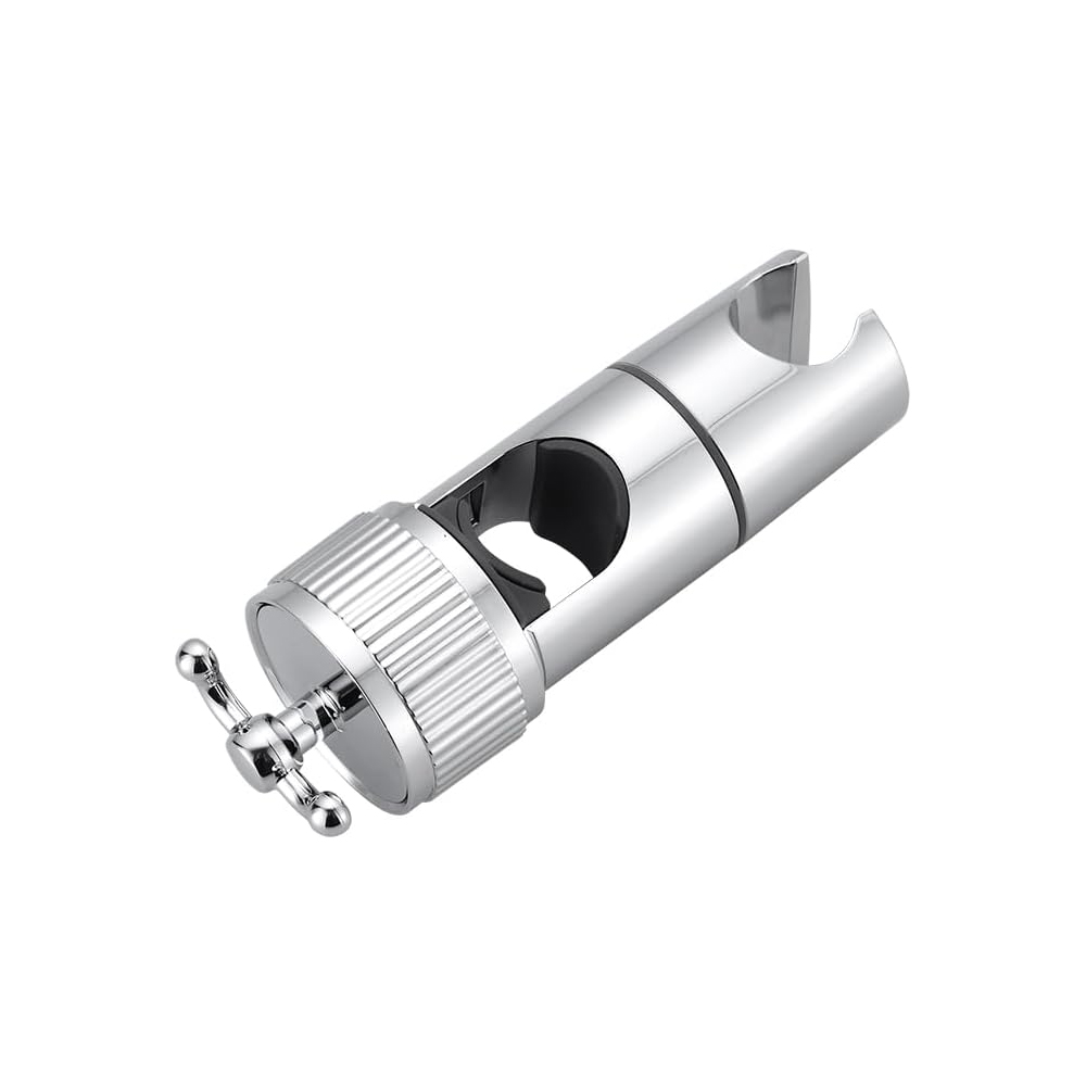 Stützdusche, Verstellbar, 18–25 Mm, Abs Chrom, Ohne Percag Unterstützen Sie Pommeau Universel Mit 2 Häkeln, Für Barre De Douche, Einfache Installation