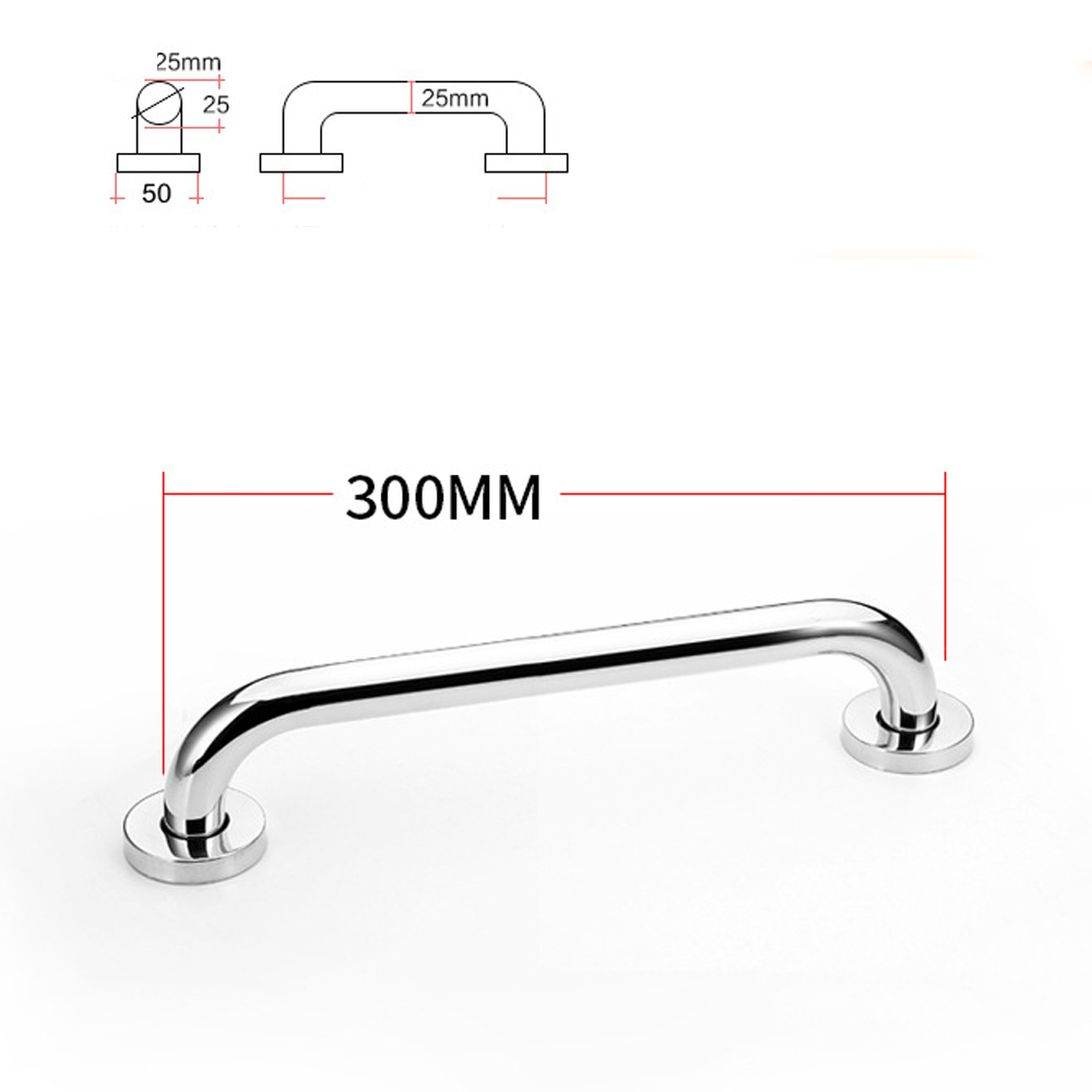 Acier Inox Maintien Poignée Douche, Barre D'Appui Salle De Bain Coudée, Barres Douche, Baignoire Main Courante Inoxydable Âgées/handicapées/enfants,