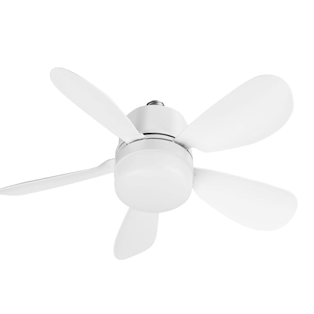 Deckenventilator Mit Beleuchtung Und Fernbedienung, E27-lampe, Dimmbarer Led-deckenventilator Mit Timing-funktion, 5 Lampen, 3 Lampen, Für Salon, Büro