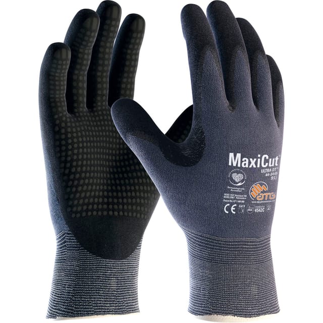 ATG - MaxiCut Ultra Schnittschutzhandschuhe Arbeitshandschuhe blau-schwarz Größe 8