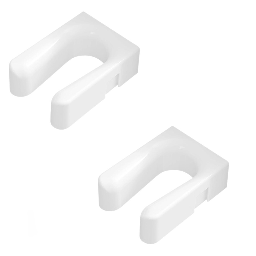 Organisateurs Of Bottes Muraux In Plastique Blanc, Sans Perçage, 15x10,8x5cm, Porte-chaussures Mural Pour Bottes Longues And Courtes