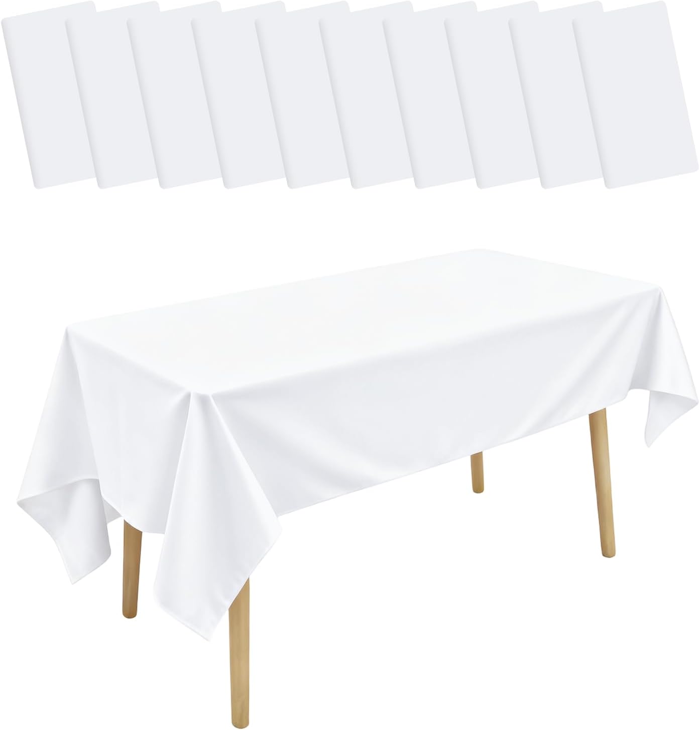 (10 Packungen) Nappes Blanche Jetables,nappes Jetables, Rectangulaires137