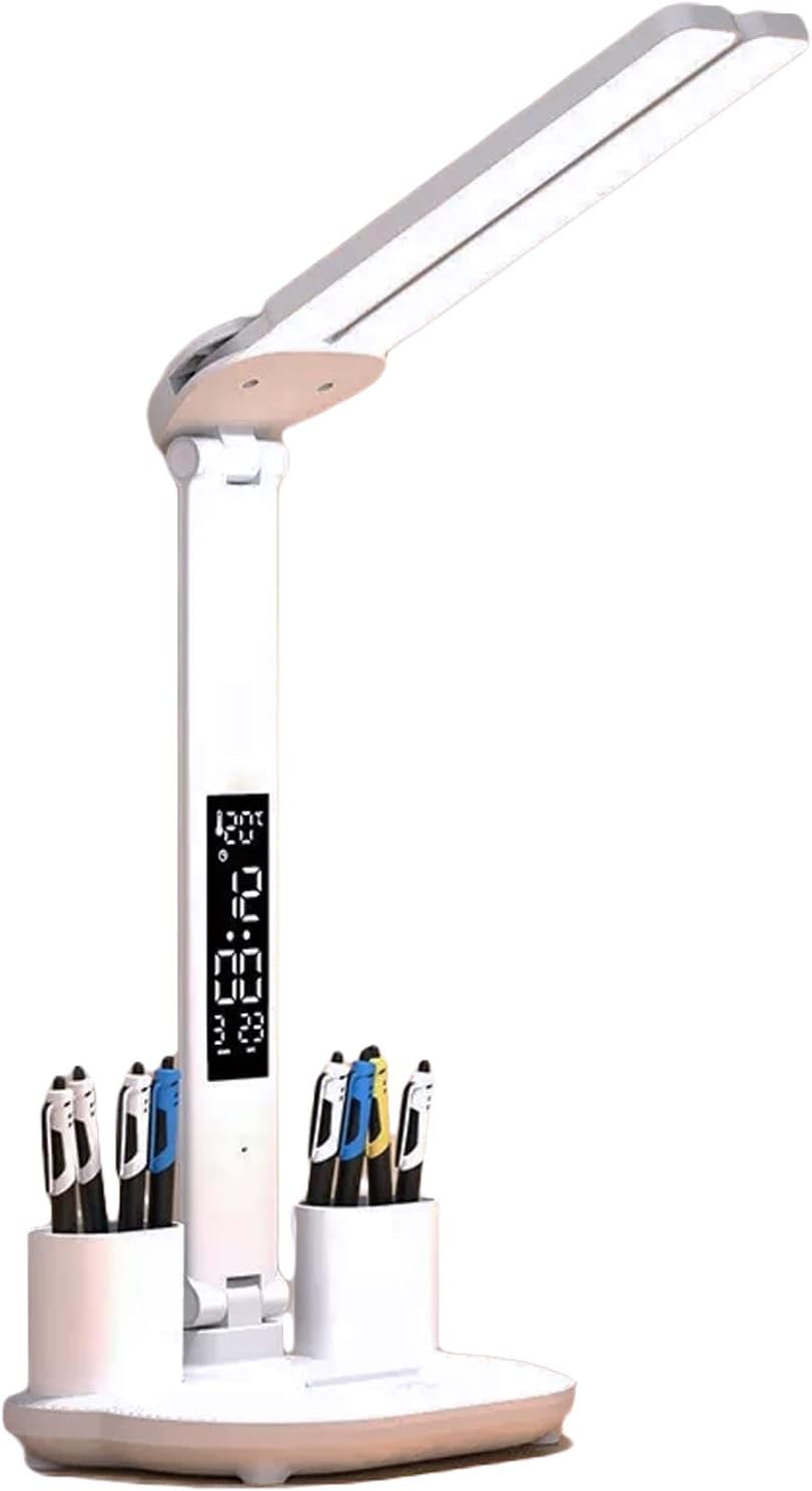 Lampen Und Schreibtisch-leds Mit Verstärkter Variabler Helligkeit Und 3 Temperaturen Und Farben – Lcd-multifunktionsfunktion – Chevet Ohne Funkeln Und Schutz