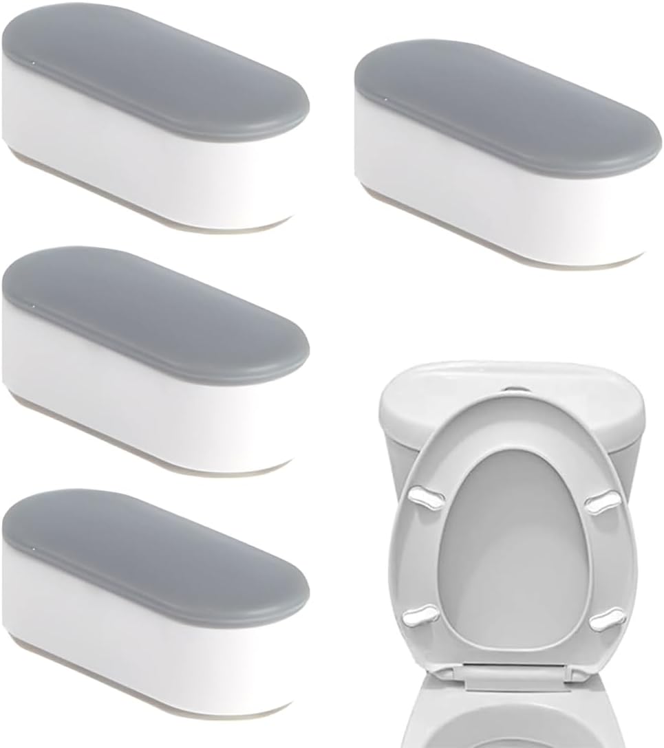 Lot Von 4 Tampons Adhésifs Universels Pour Abattant Wc – Amortisseurs De Couvercle De Toilette