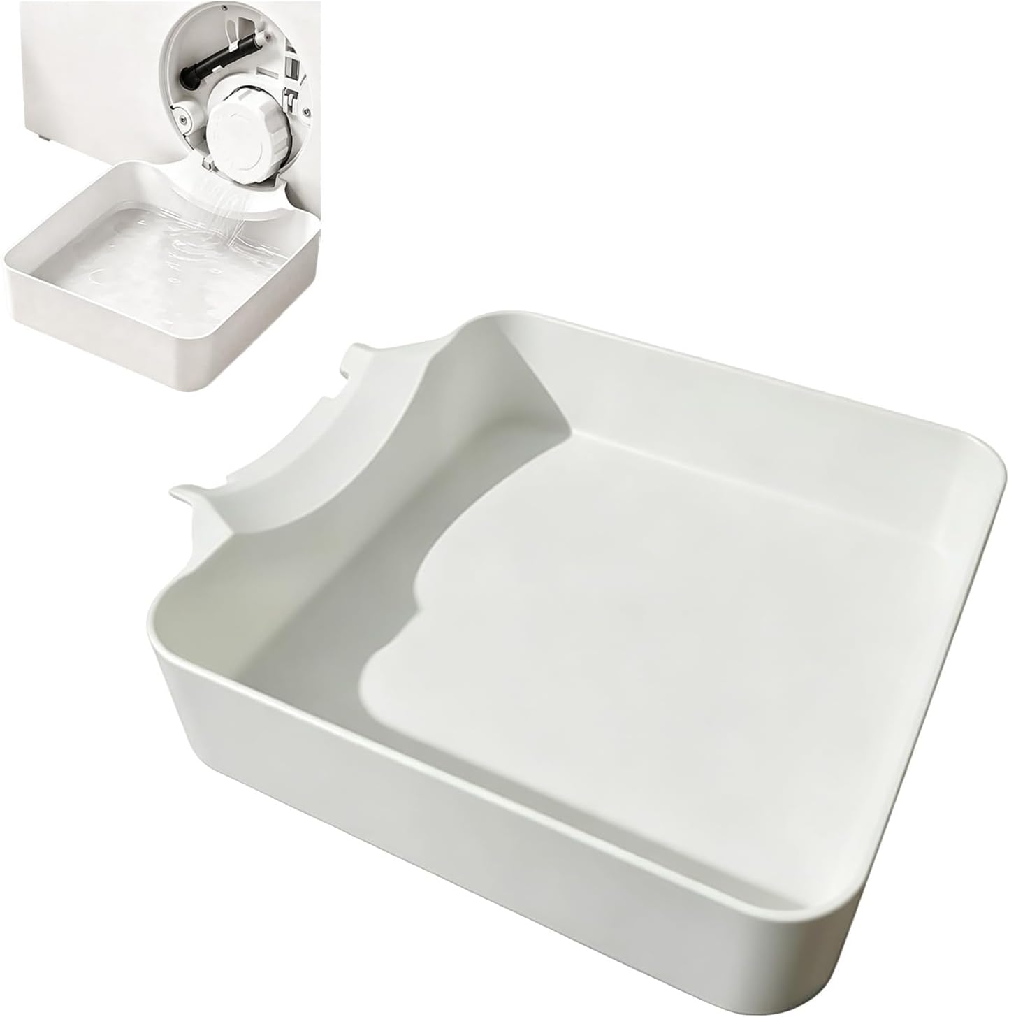 Bac De Récupération Pour Lave-linge, Entonnoir De Vidange Étanche, Pour Machine À Laver Et Éviter Les Taches D'Eau Et Les Taches Sur Sol De L'Évier