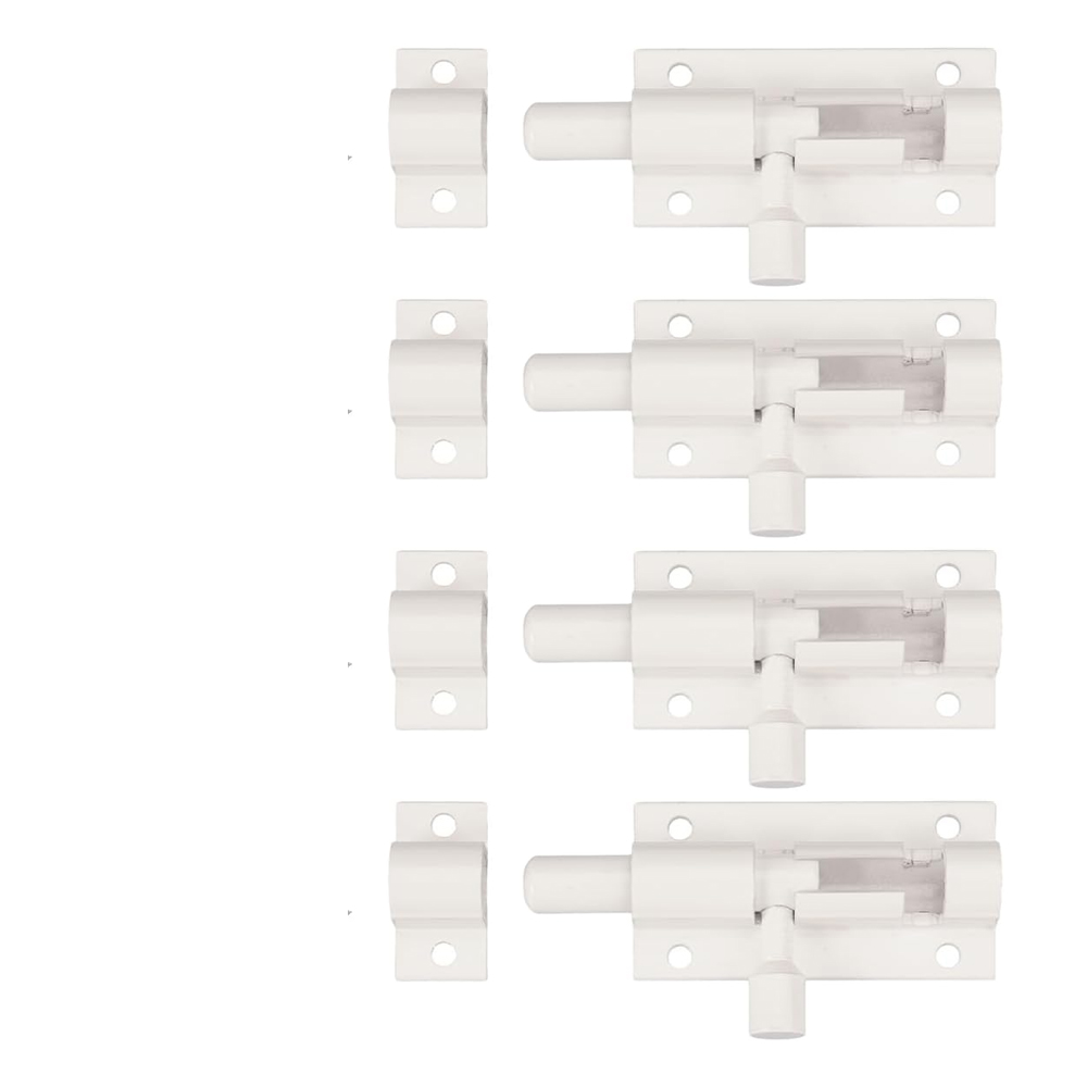 (4 Stück Verrou De Porte, Verrou Porte Interieure Loquet Porte Coulissante, Loquet De Porte, Loquet Coulissant, Pour Portail De Jardin