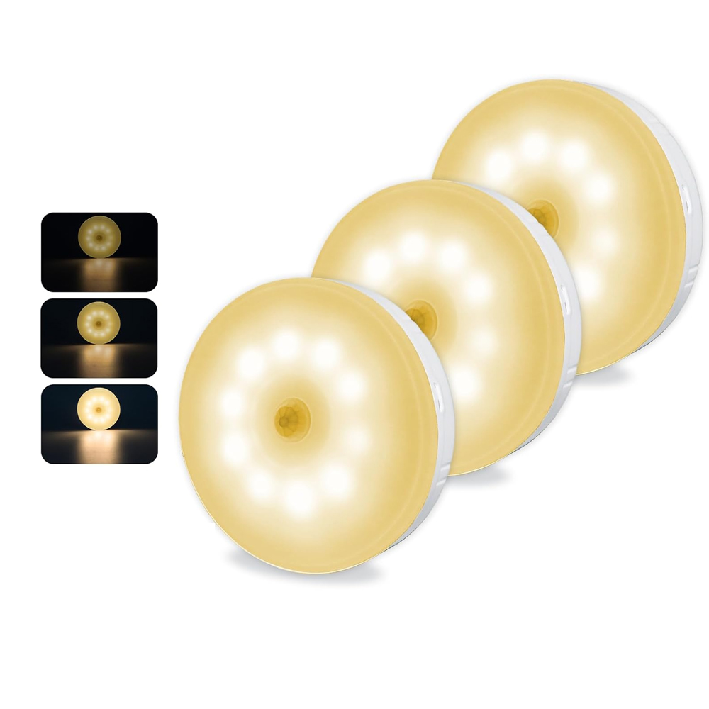 Viele 3 Dekore Und Bewegungen, Led Und Verstärkt, Variabel, Weißes Licht Per Usb, Magnetische Bewegungsmelder Für Rolltreppen Und Couloirs