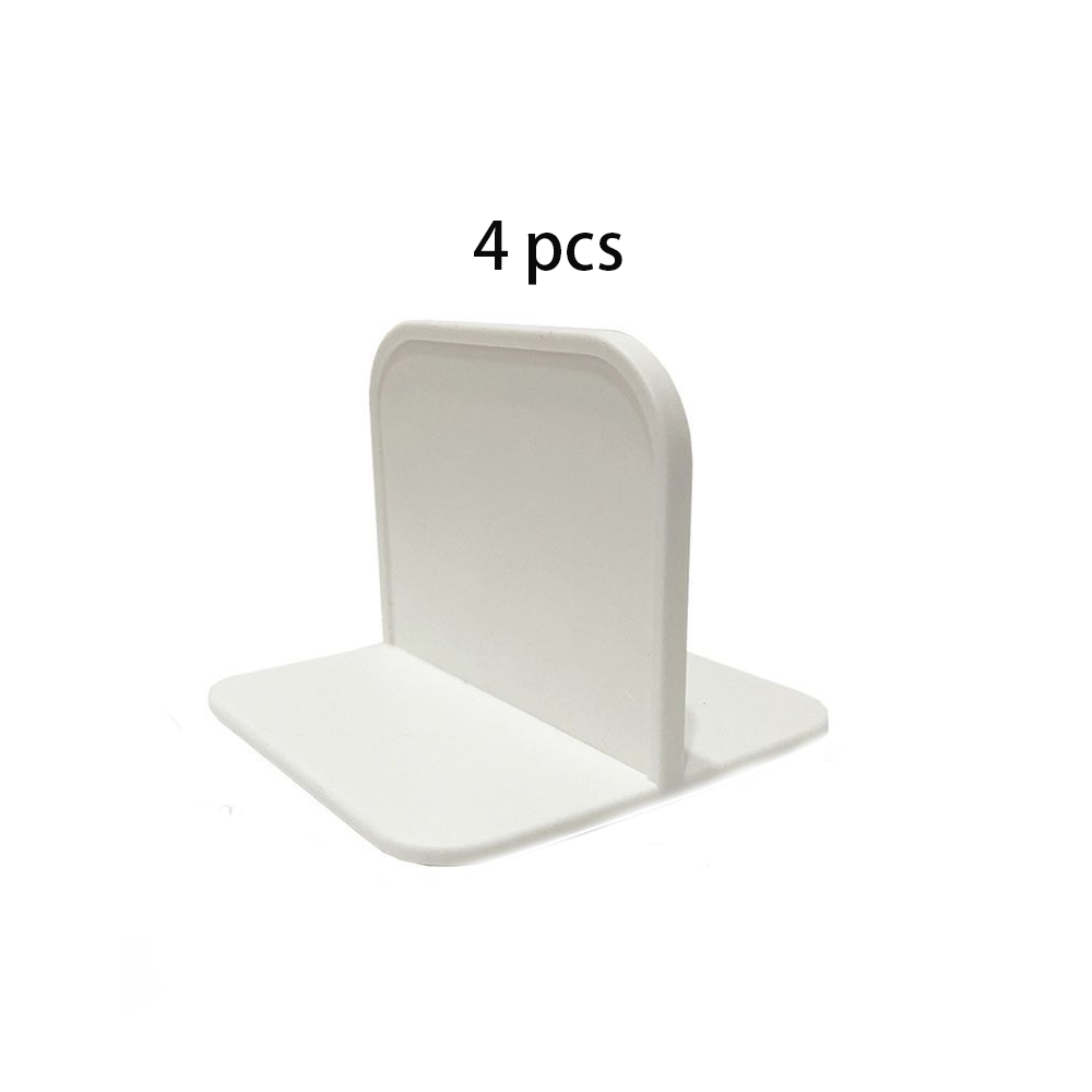 (4 Stück, Support Anti Basculement Pour Meubles And Armoires – Fixé Au Mur Pour Fixer Des Tables Et Autres Meubles Lourds, Protège Les Enfants, Blanc.
