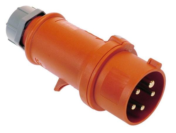 As-schwabe - as-Schwabe 61422 mennekes CEE-Stecker 400V/ 32A, rot, mit Schraubanschluss