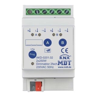 MDT technologies Dimmaktor 2-fach 3TE REG AKD-0201.02