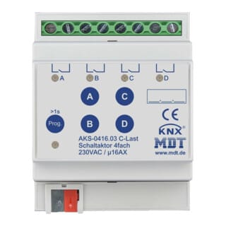 MDT technologies Schaltaktor 4-fach 4TE AKS-0416.03