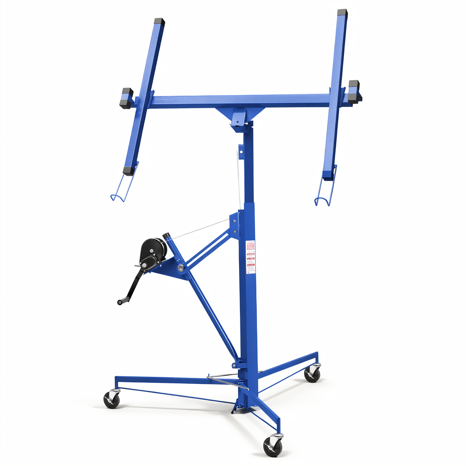 Jiubiaz Gipsplattenheber Trockenbaulift 68 Kg 126–325 Cm Mit Feststellrollen, 360° Drehbar, Blau