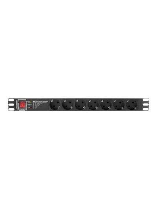 Lanberg Pdu-Pro-07f-0200-Bk Stromverteilereinheit 6 Ac-Ausgang(E) 1he Schwarz