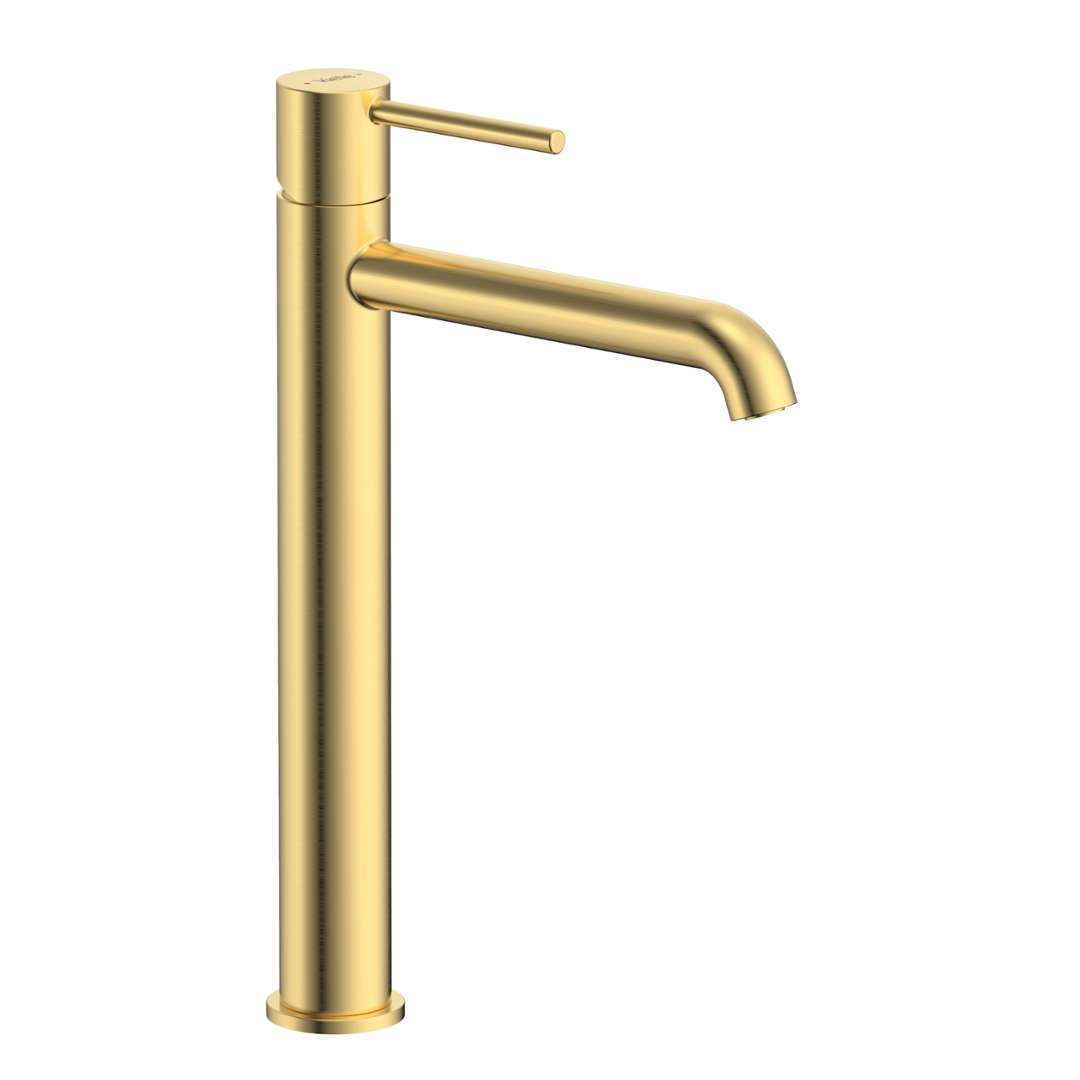 Kielle Oudee I - Waschtischarmatur Für Waschbecken, Gebürstetes Gold 10133116