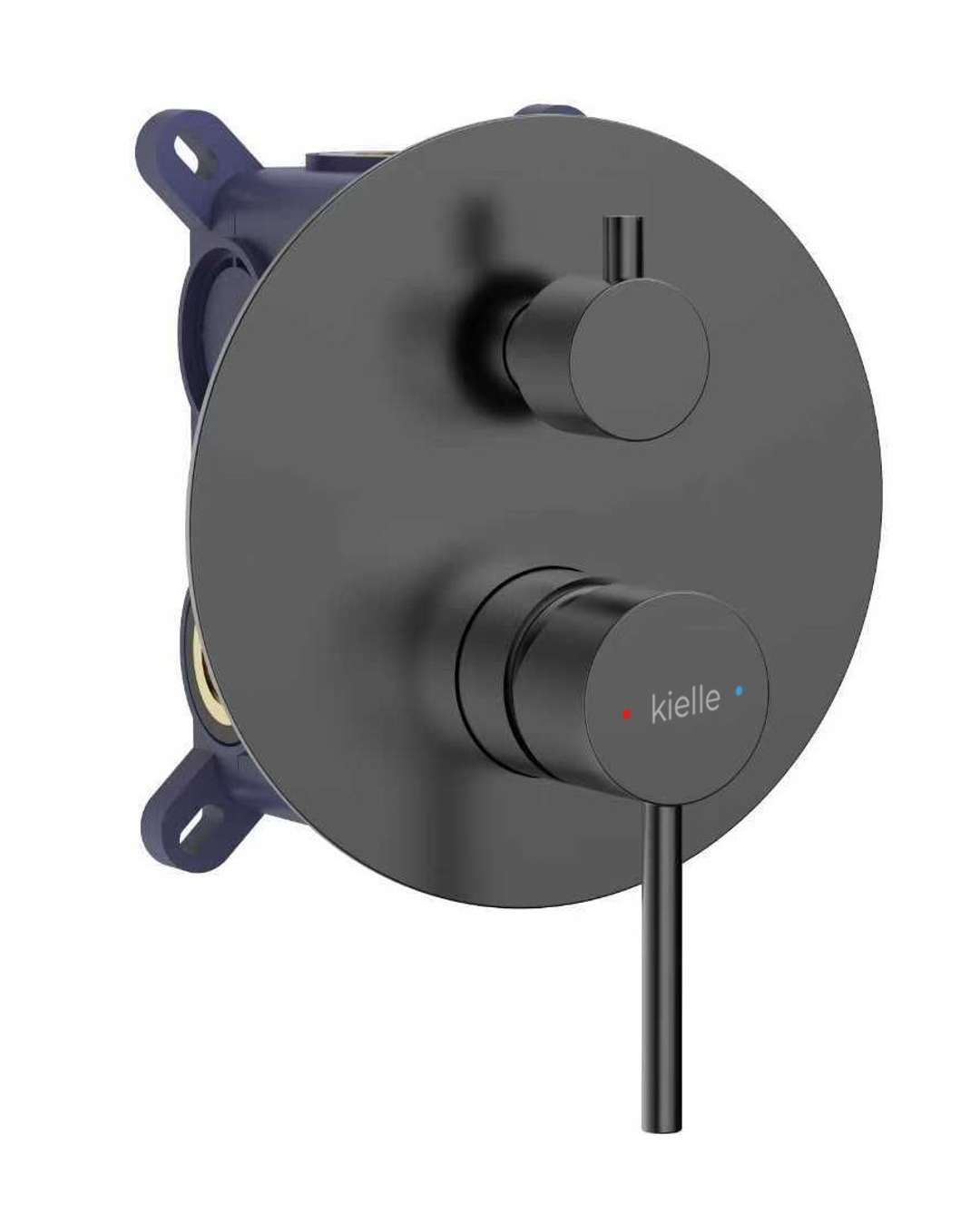 Kielle Oudee I - Unterputz-wasserhahn Für 2 Geräte, Mit Gehäuse, Gun Grey 10333207