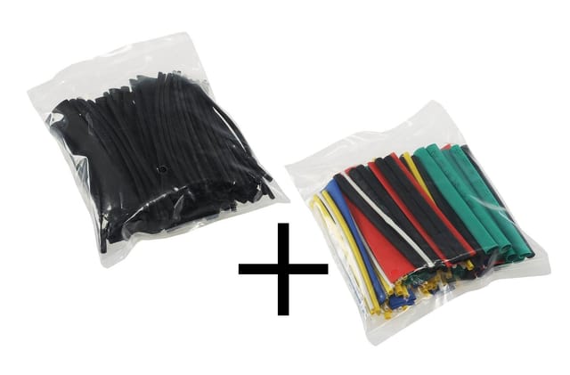 ChiliTec Schrumpfschlauch Set 200 teilig bunt schwarz 1,5mm bis 13mm im Sortiment
