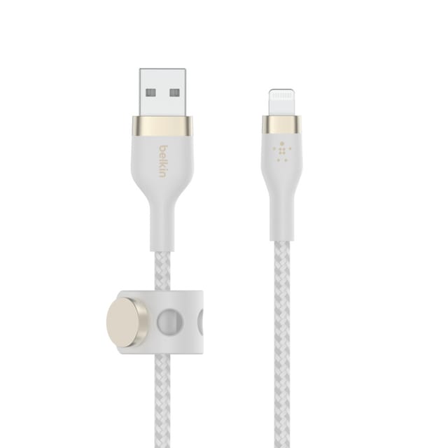 Belkin Flex Lightning/USB-A 2m mfi zert., weiß CAA010bt2MWH Kabel und Adapter -Computer-