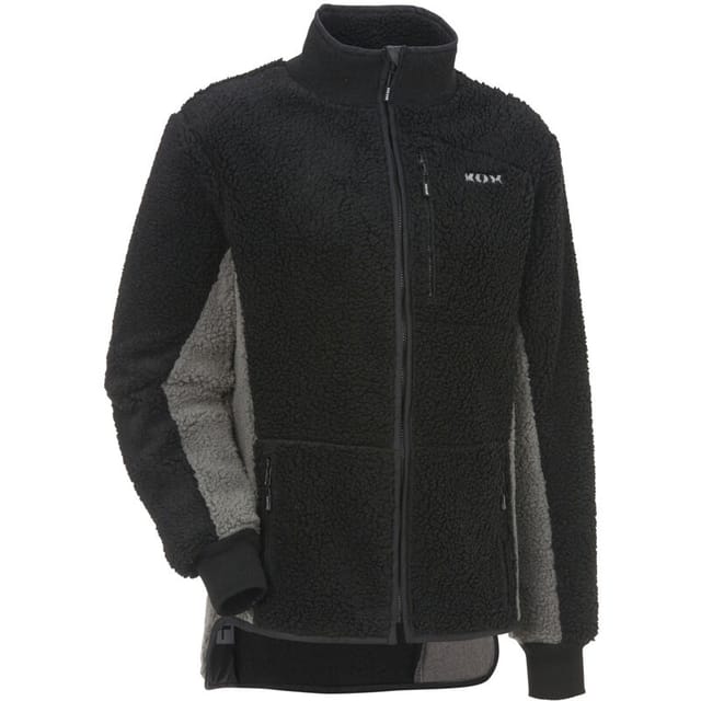 KOX - Faserpelzjacke Grau/Schwarz Größe 58/60
