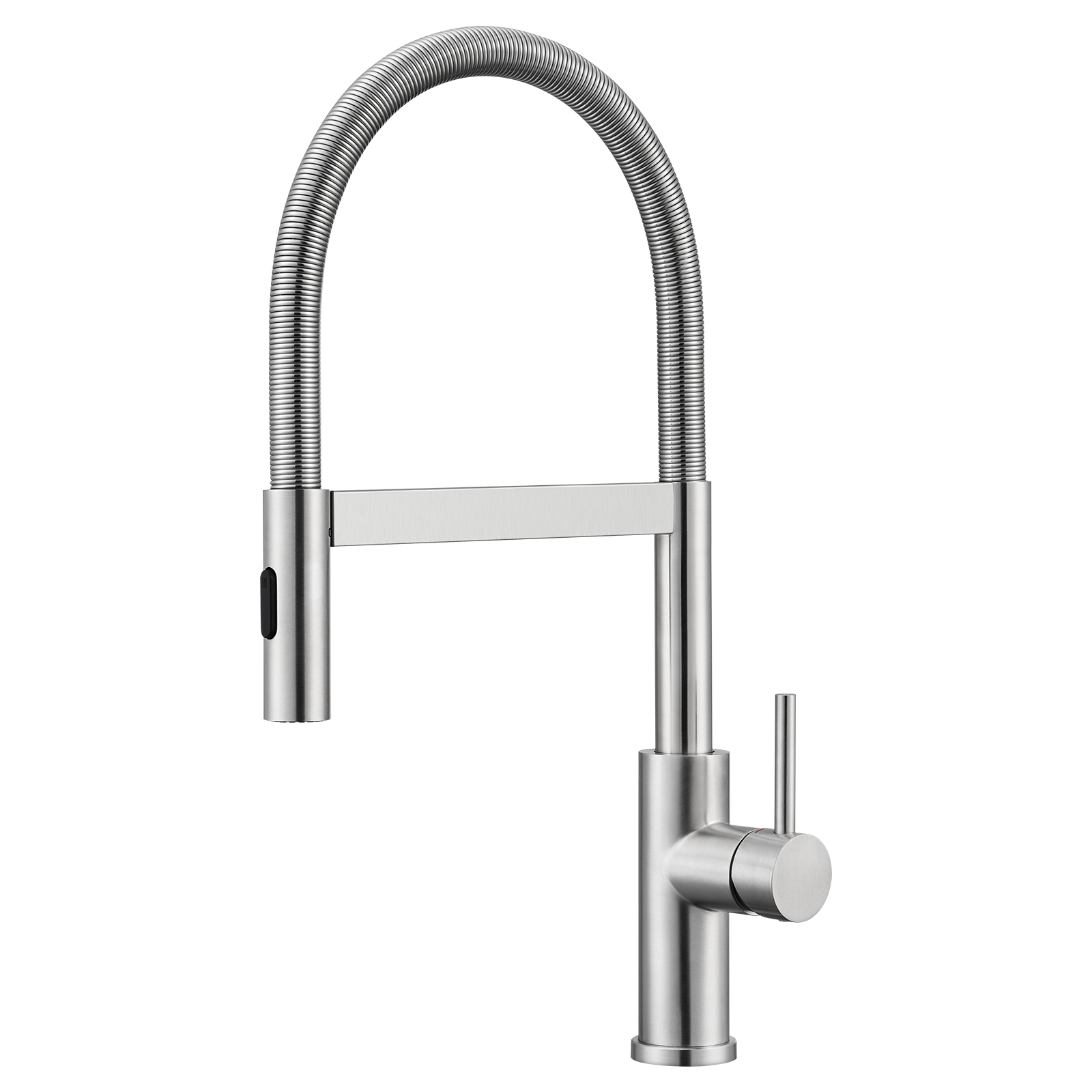 Cecipa Max Flexibler Küchenwasserhahn Mit Spiralfeder, Magnet-küchenarmatur 360° Schwenkbar Hochdruck Wasserhahn Mit 2 Strahlarten, Gebürstet