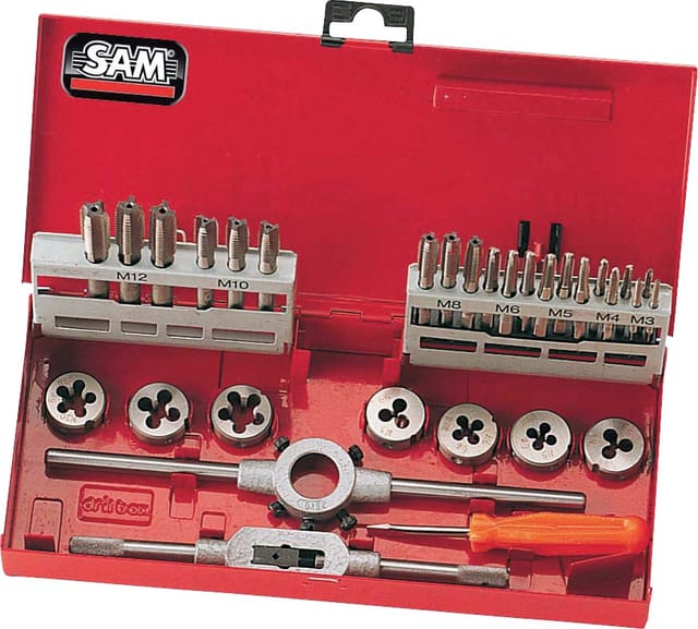 Sam Outillage - Set von Gewindebohrern und Gewindeschneidern - 31 Teile sam - CTF31