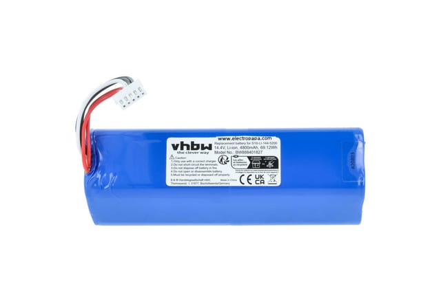 Vhbw - Akku kompatibel mit Ecovacs Deebot Ozmo T8 Aivi DBX11-11 Staubsauger Home Cleaner Heimroboter (4800mAh, 14,4V, Li-Ion)