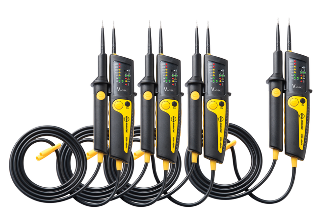 2100-ALPHA bundle Zweipoliger Spannungsprüfer cat iii 1000 v, cat iv 600 v led, Akusti - Beha Amprobe