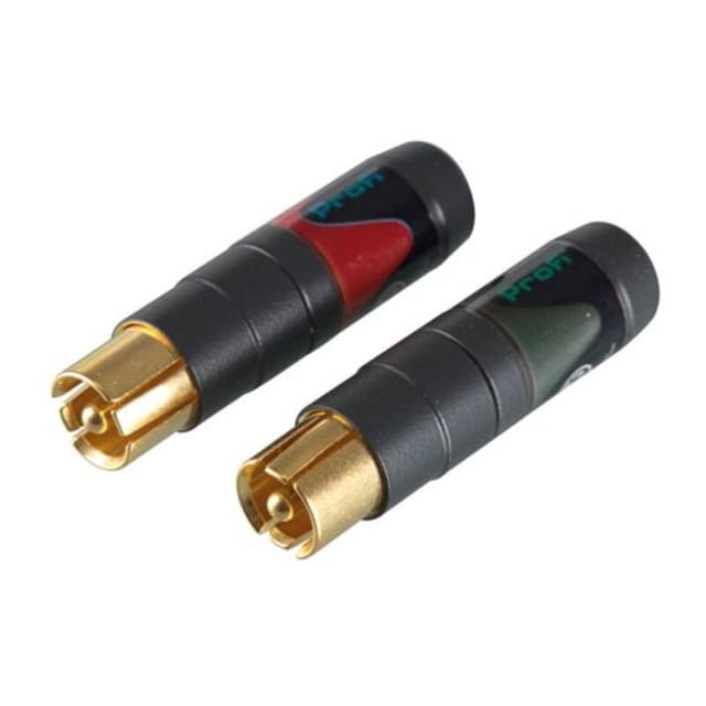 Cinch (paar), vergoldet, solid pin, für 3 - 7.3mm kabel - Neutrik