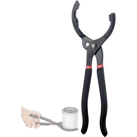 Ölfilterzange, Ölschlüssel, Verstellbare Ölfilterzange Mit Griff, Rutschfeste Ölfilterzange Für Ölfilter Von Ø 30 Mm Bis Ø 155 Mm