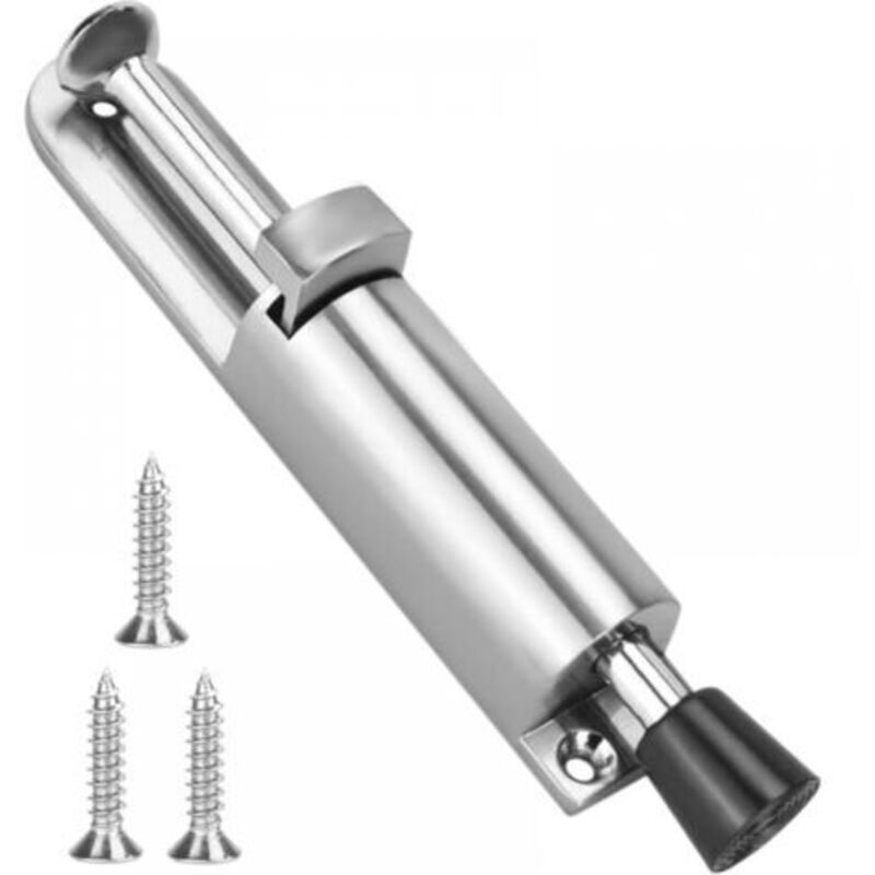 Einstellbarer Türstopper, Federtürstopper Mit Schraube, Bodentürstopper, Bodentürstopper Aus Zinklegierung, Geeignet Für Den Innen- Und Außenbereich [2 Stück]